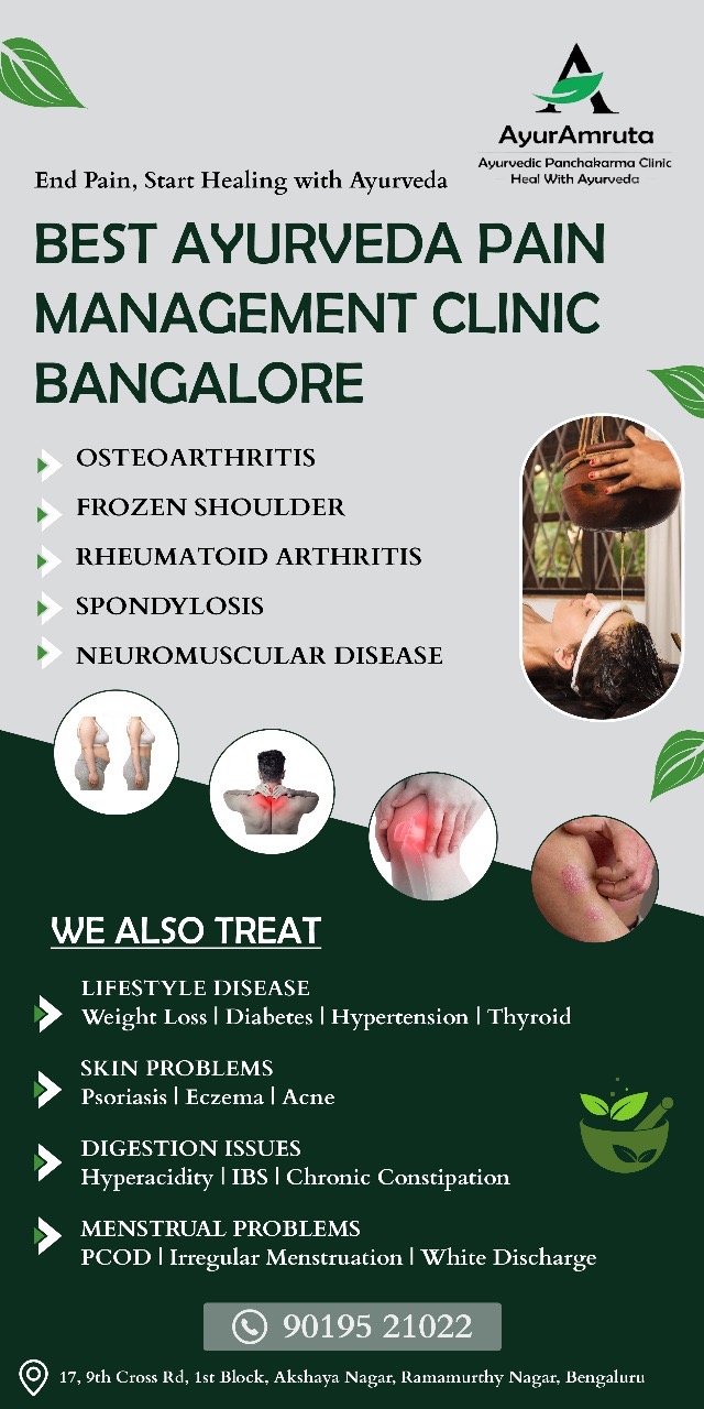 Ayuramruta - Ayurveda and Panchakarma clinic, Weight loss and Pain clinic Bangalore.